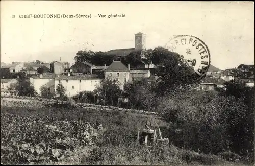 Ak Chef Boutonne Deux Sevres, Gesamtansicht