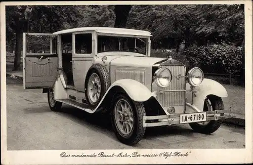 Ak Berlin Steglitz, Luxus Automobil Vermietung, Forststraße 8, 8 Zylinder Horch