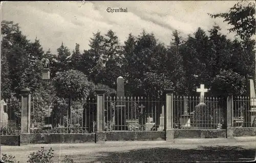 Ak Saarbrücken im Saarland, Ehrental, Friedhof