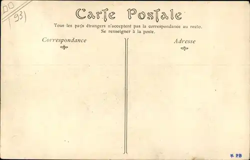 Ak La Plaine Saint Denis Seine Saint Denis, Les Écoles, vue du face, Groupe d'écoliers