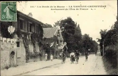 Ak La Varenne Chennevière Val de Marne, Restaurant de l'Ecu de France