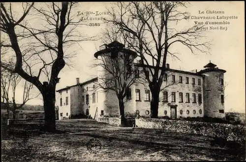 Ak Chavaniac-Lafayette Haute-Loire, Château, Vue d'ensemble