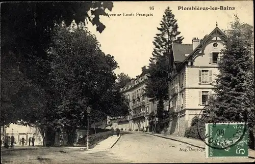 Ak Plombières les Bains Lothringen Vosges, Avenue Louis Francais