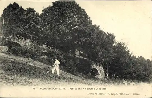 Ak Plombières les Bains Lothringen Vosges, Voutes de la Feuillee Dorothee