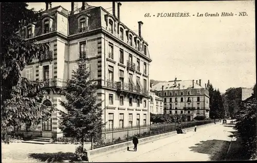 Ak Plombières les Bains Lothringen Vosges, Les Grands Hotels