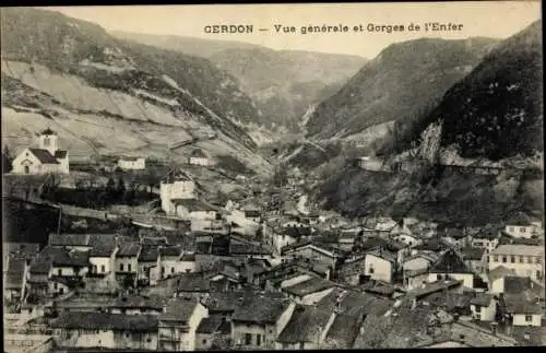 Ak Gerdon Ain, Vue générale et Gorges de l'Enfer