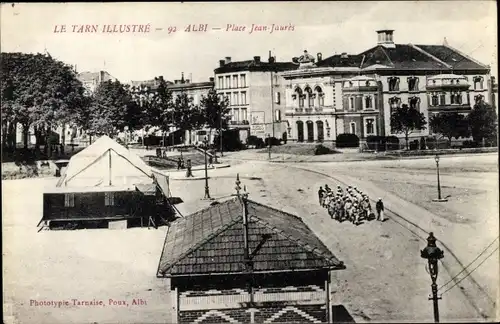 Ak Albi Tarn, Place Jean Jaurés