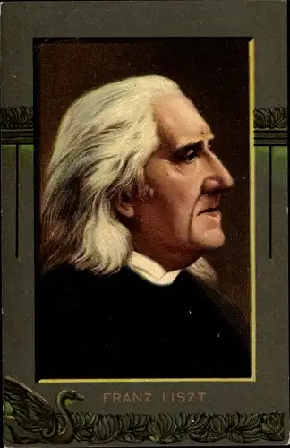 Künstler Ak Komponist Franz Liszt, Liszt Ferencz, Portrait, NKG 880