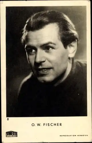 Ak Schauspieler O.W. Fischer, Portrait