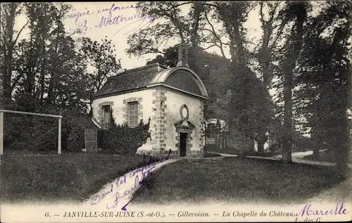 Ak Janville sur Juine Essonne, Gillevoisin, la Chapelle du Chateau