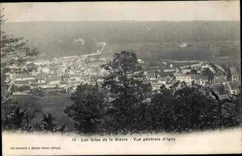 Ak Igny Essonne, Les Sites de la Bievre, vue generale, Blick auf den Ort