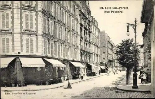 Ak Levallois Perret Hauts de Seine, Rue Poccard