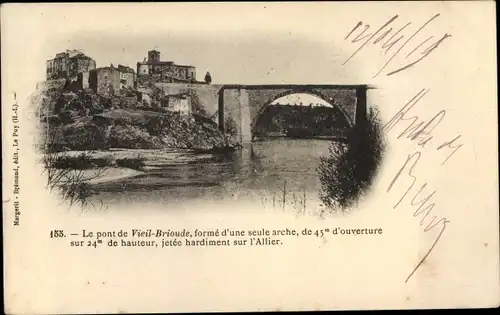 Ak Vieil Brioude Haute-Loire, Le pont