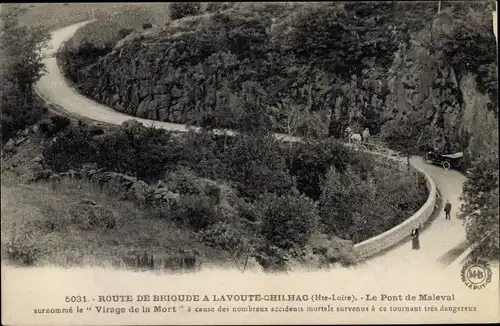 Ak Brioude Haute-Loire, Le Pont de Maleval