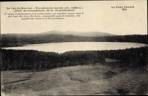 Ak Bouchet Haute-Loire, le lac, vue générale