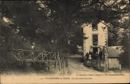 Ak Plombières les Bains Lothringen Vosges, La Fontaine Stanislas