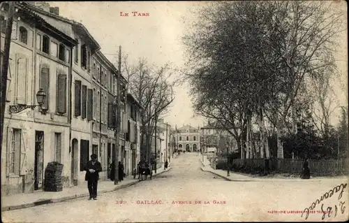 Ak Gaillac Tarn, Avenue de la Gare