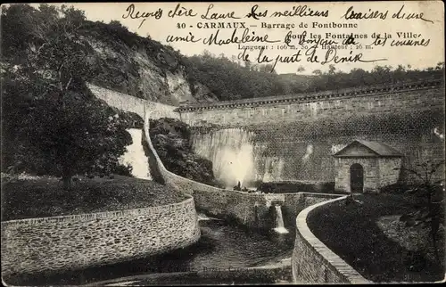 Ak Carmaux Tarn, Barrage de Fontbonne