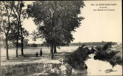 Ak La Ferté Saint Aubin Loiret, Les Bords du Cosson