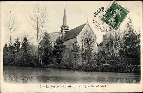 Ak La Ferté Saint Aubin Loiret, L'Eglise Saint Michel
