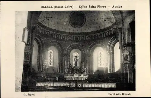 Ak Blesle Haute Loire, Eglise Saint Pierre, Abside