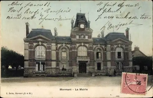 Ak Mormant Seine et Marne, La Mairie