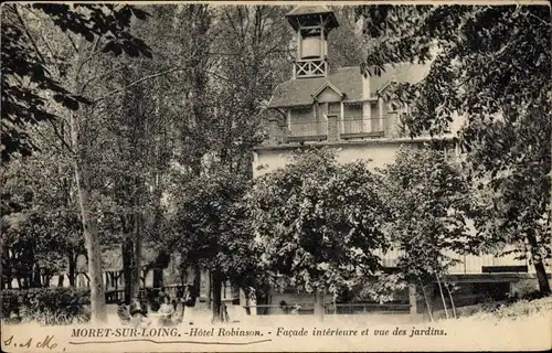 Ak Moret sur Loing Seine et Marne, Hôtel Robinson