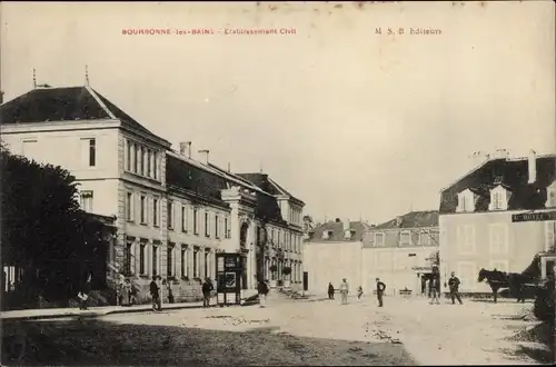 Ak Bourbonne les Bains Haute Marne, Etablissement Civil