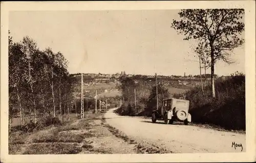 Ak Langres Haute Marne, Route de Perrancey