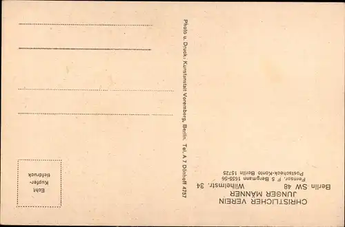 Ak Berlin Mitte, Christlicher Verein Junger Männer, Vereinshaus, Wilhelmstraße 34