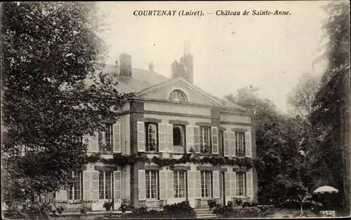 Ak Courtenay Loiret, Chateau de Sainte Anne