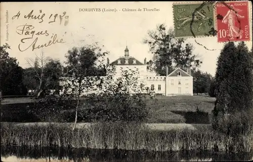 Ak Dordives Loiret, Chateau de Thurelles