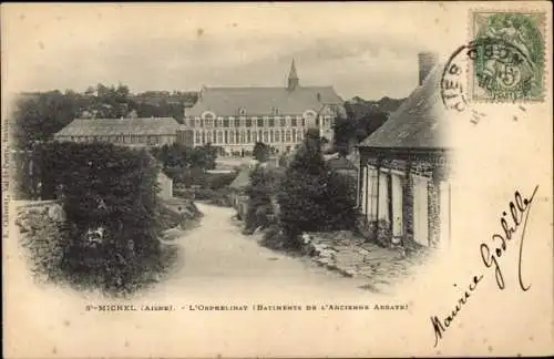 Ak St Michel Aisne, L'Orphelinat, Batiments de l'ancienne abbaye