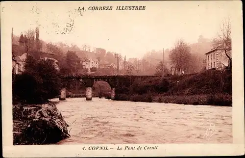 Ak Cornil Corrèze, Le Pont de Cornil