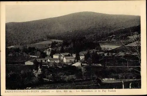 Ak Saint Nicolas des Biefs Allier, les Hormières et le Puy Dadieu