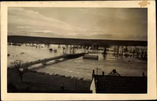 Foto Ak Billy Allier, Gesprengte Brücke