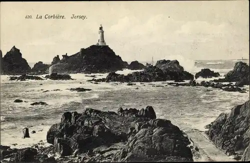 Ak Jersey Kanalinseln, La Corbiere, Lighthouse