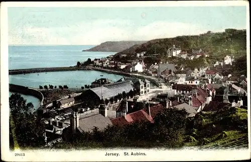 Ak Saint Aubins Jersey Kanalinseln, General View