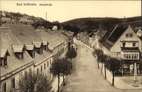 Ak Bad Gottleuba in Sachsen, Partie in der Königstraße