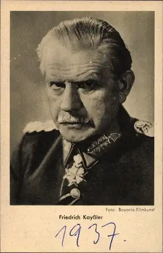 Ak Schauspieler Friedrich Kayßler, Portrait, Uniform, Orden