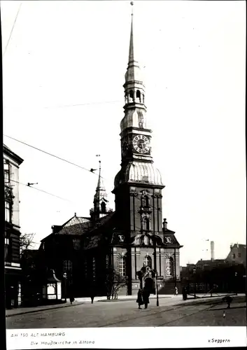 Ak Hamburg Altona, Hauptkirche, Straßenansicht