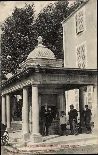 Ak Bourbonne les Bains Haute Marne, Buvette thermale