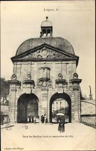 Ak Langres Haute Marne, Porte des Moulins