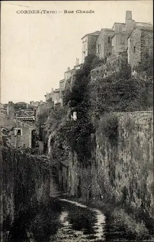 Ak Cordes Tarn, Rue Chaude