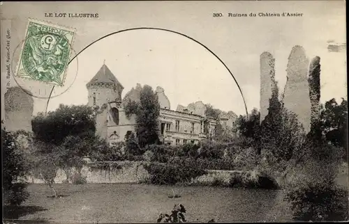 Ak Assier Lot, Ruines de Chateau