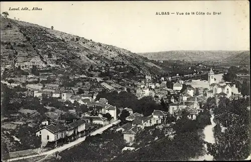 Ak Albas Lot, Vue de la Cote du Brel