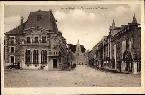 Ak Verdun Lothringen Meuse, L'Avenue de la Victoire