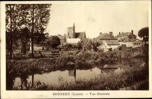 Ak Donnery Loiret, Vue générale