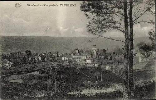 Ak Aubazine Corrèze, Vue générale