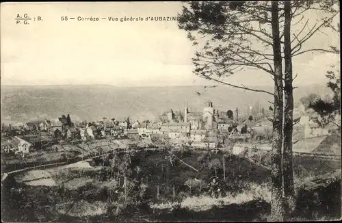 Ak Aubazine Corrèze, Vue générale